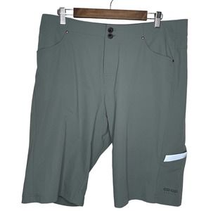 CO.OP Cycles 38 Mens Gray Flat Front Dark Wash Comfort Athletic Shorts